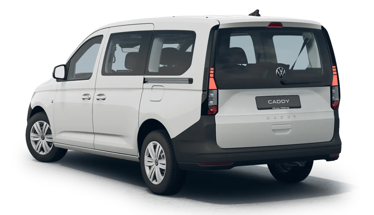 Fahrzeugbild VW Caddy Maxi weiß  Heck