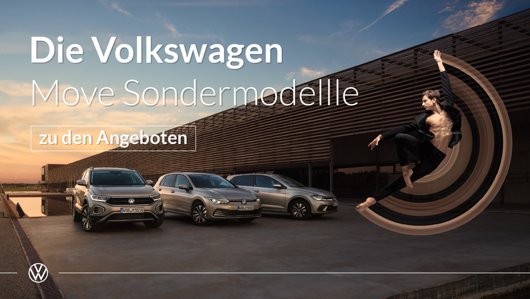 VW MOVE Sondermodelle Landingpage Teaser