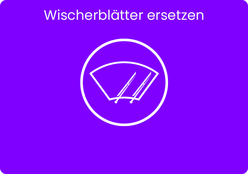 Serviceleistung: Wischerblätter ersetzen