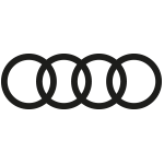 Audi Logo in schwarz