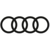 Audi Logo in schwarz