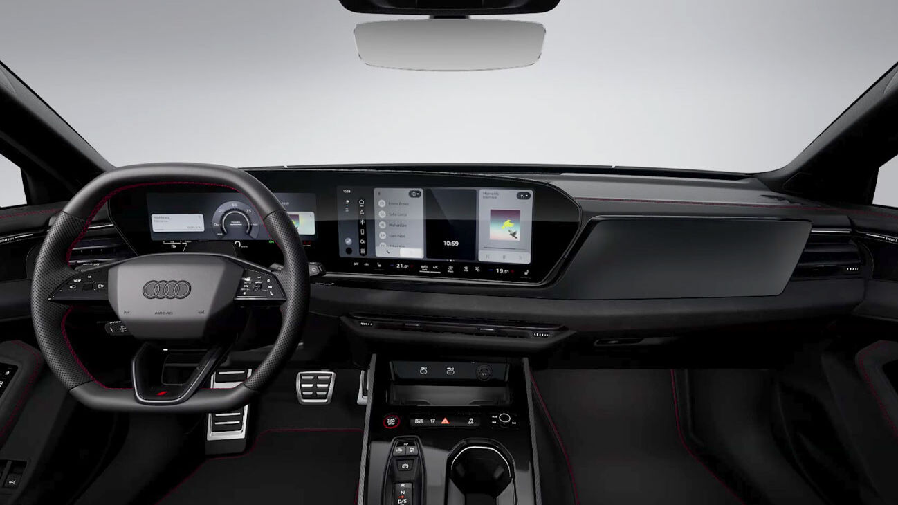 Audi A5 Avant Freisteller in Mythosschwarz Metallic Interieur
