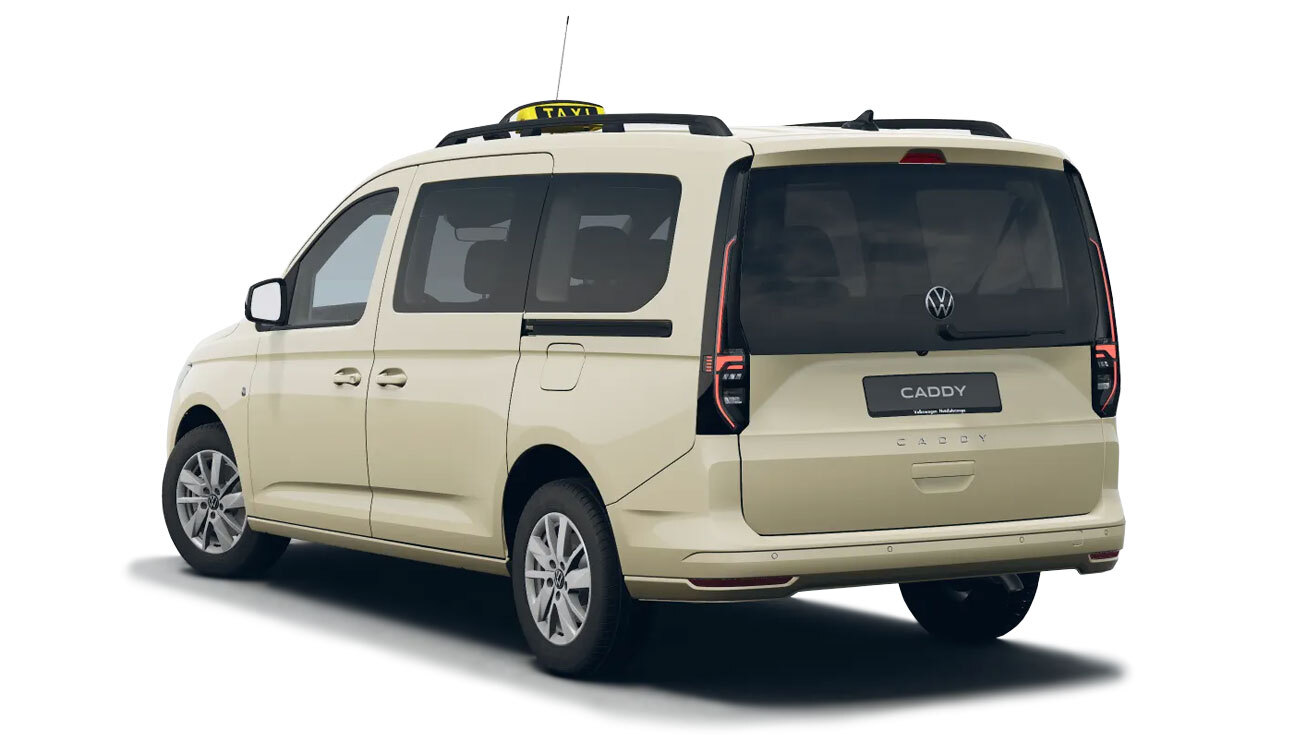 VW Caddy Taxi Gold Edition Heck