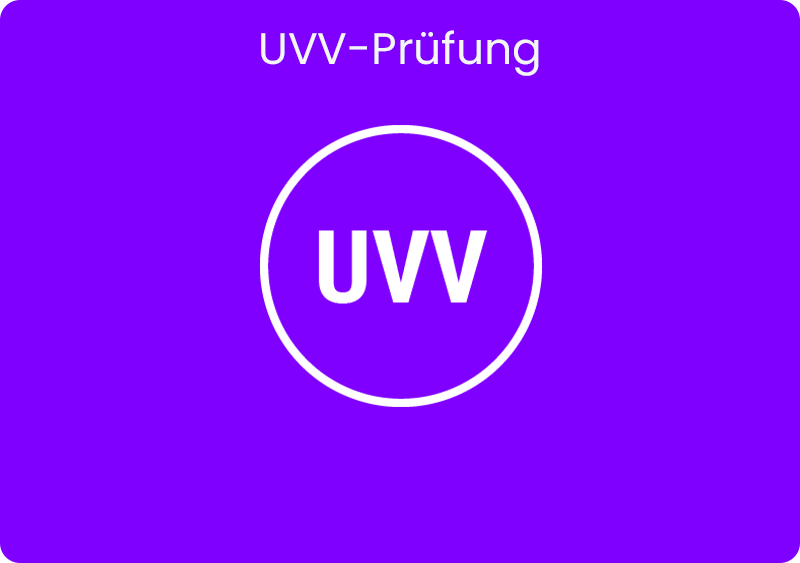 UVV Prüfung online buchen
