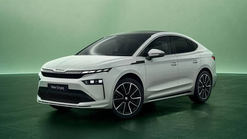 Skoda enyaq in Weiß