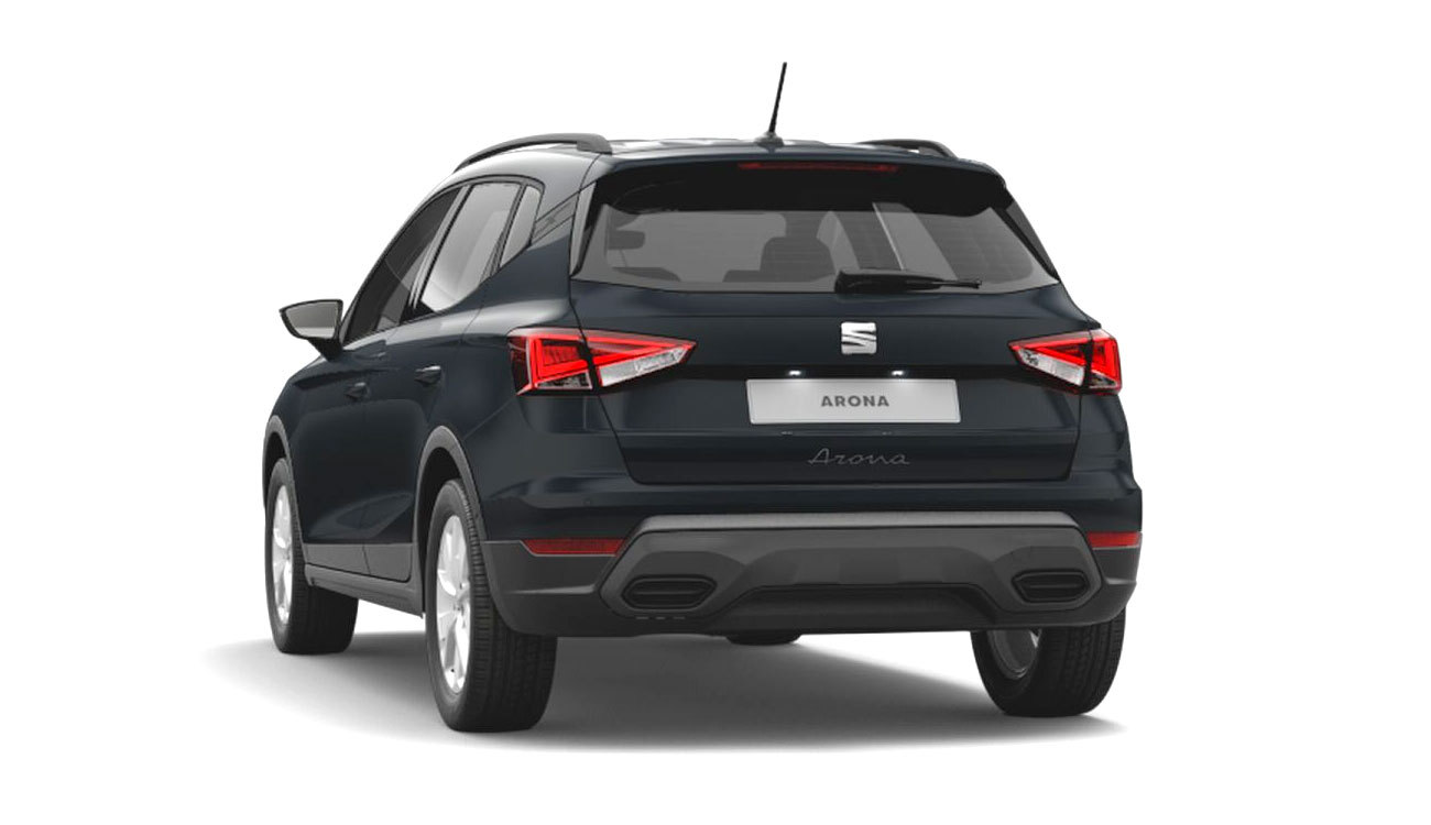 SEAT Arona Style Freisteller in Fiord Blau Heckansicht