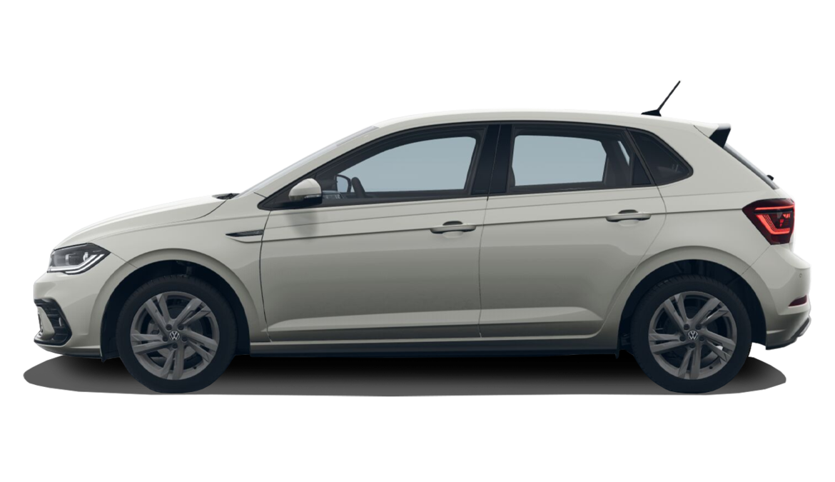 VW Polo R-Line grau Seite