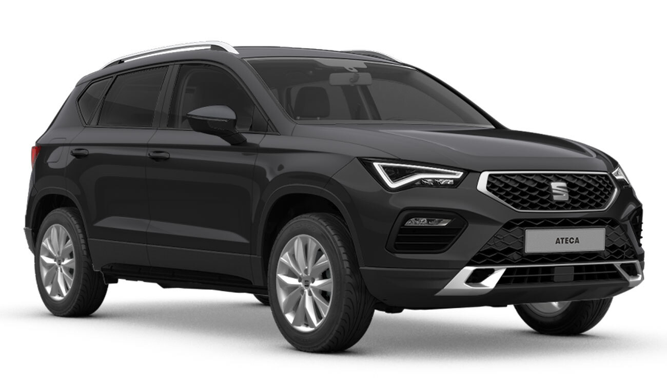 SEAT Ateca Freisteller in Magic Schwarz Metallic Seitenansicht