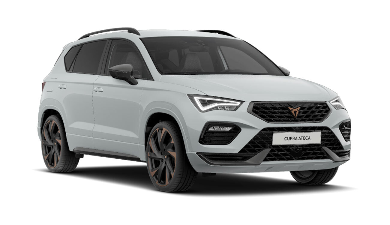 CUPRA Ateca VZ Freisteller in Glacial Weiß Metallic Seitenansicht