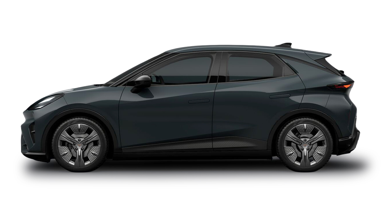 CUPRA Raval Plus in Fiord Blau Seitenansicht