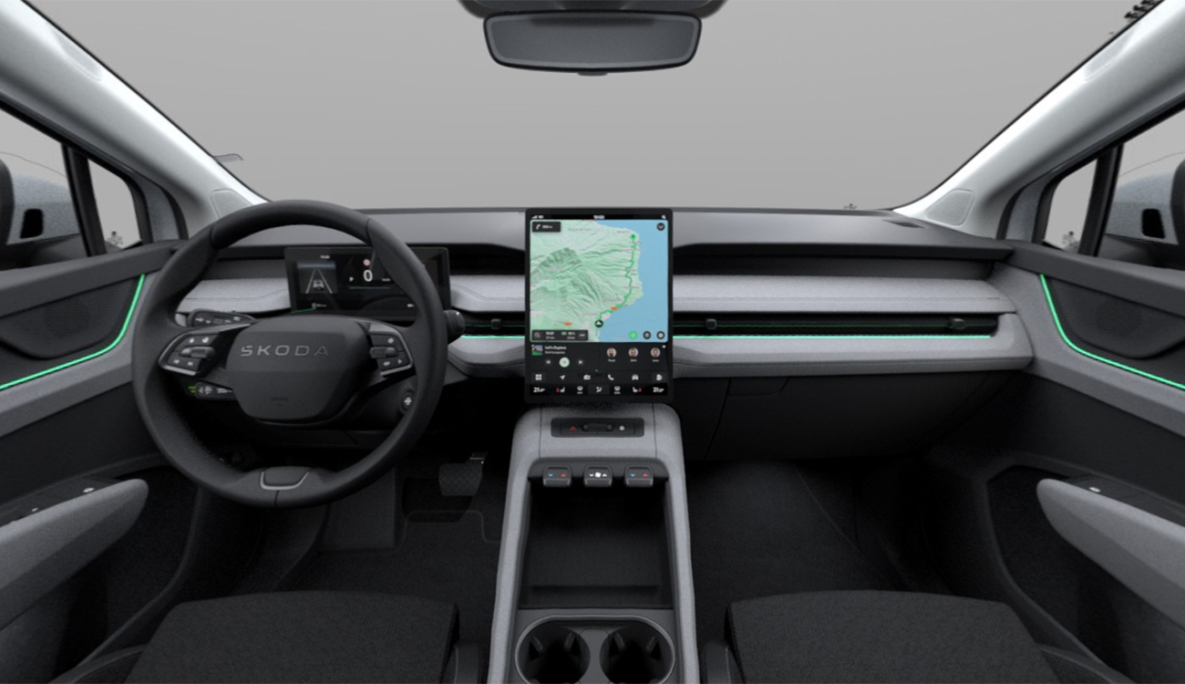 Škoda Peaq Selection in Moon-Weiß Perleffekt Innenansicht