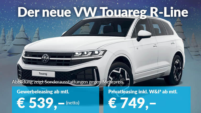 Angebotsteaser VW Touareg Rline Gewerbe- und Privatkunden