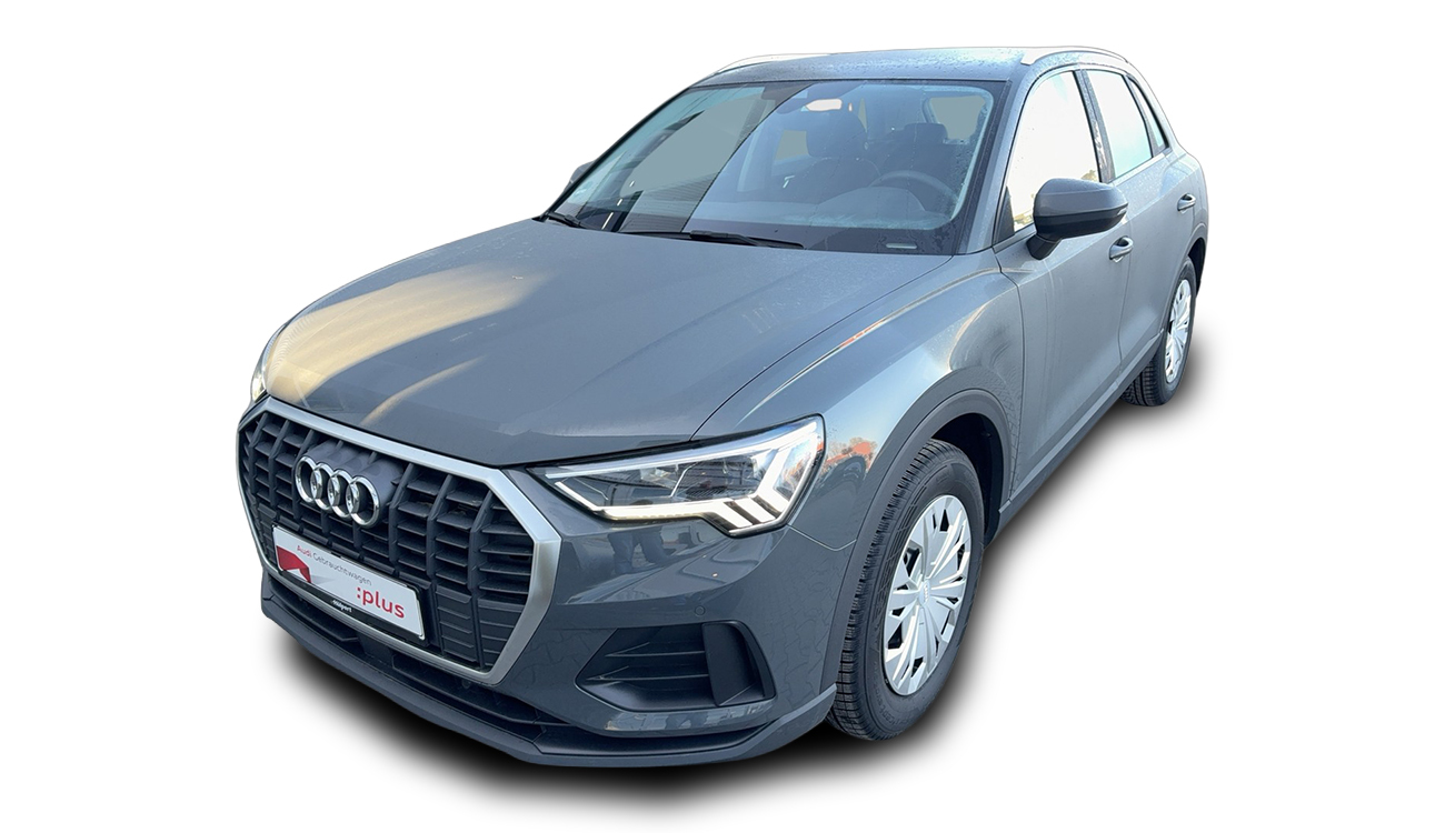 Audi Q3 Freisteller in Nanograu Metallic Frontansicht  