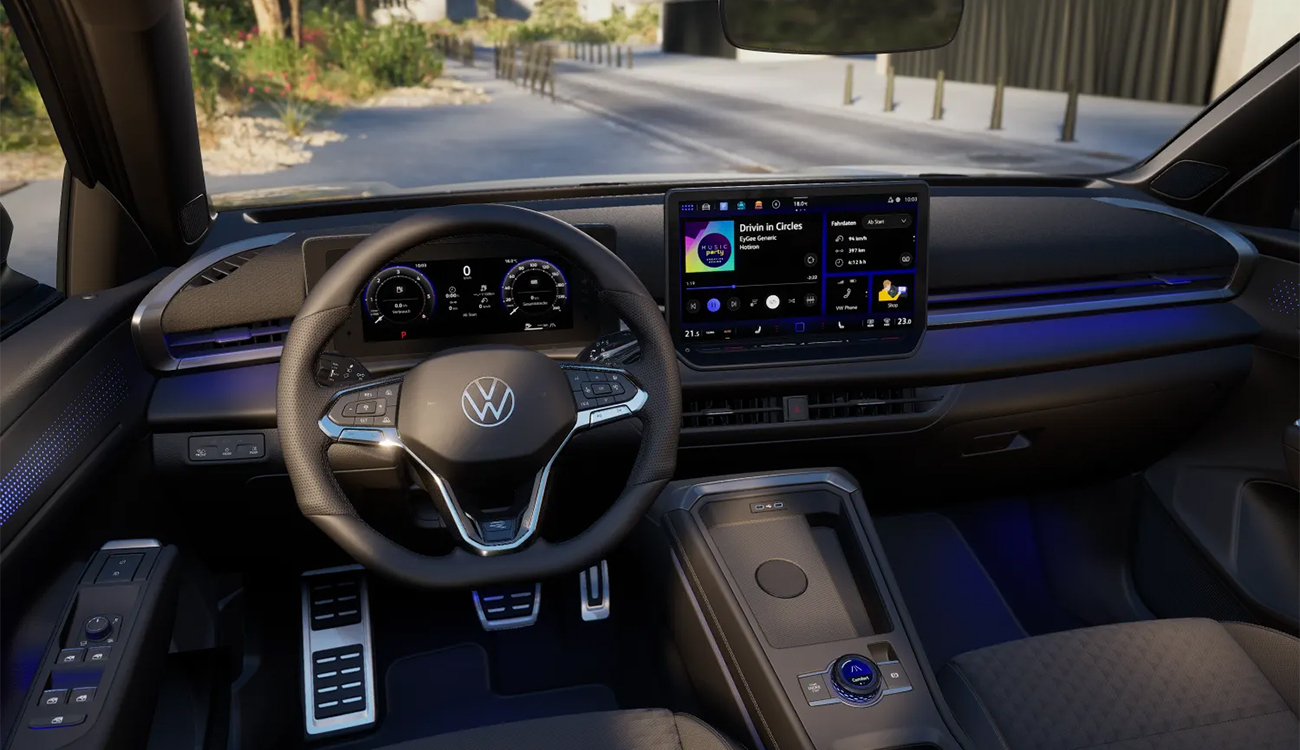 VW T-Roc R-Line in Wolf Grey Metallic Innenansicht