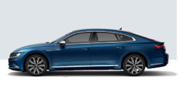 VW Arteon Fastback in blau