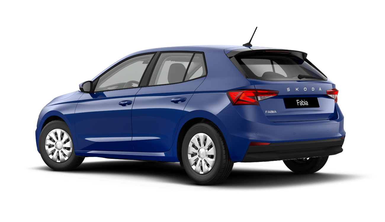 Fahrzuegbild Skoda Fabia Essence Energy Blau Heck