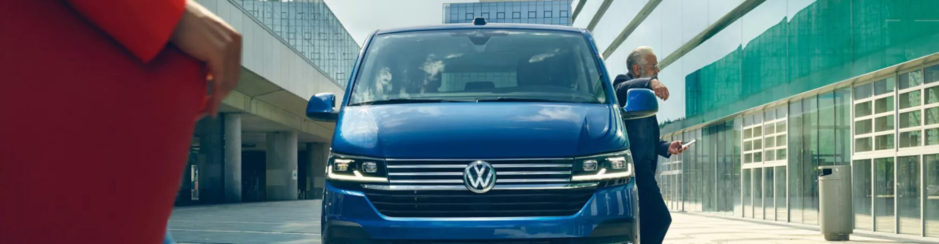 Frontansicht des VW Caravelle
