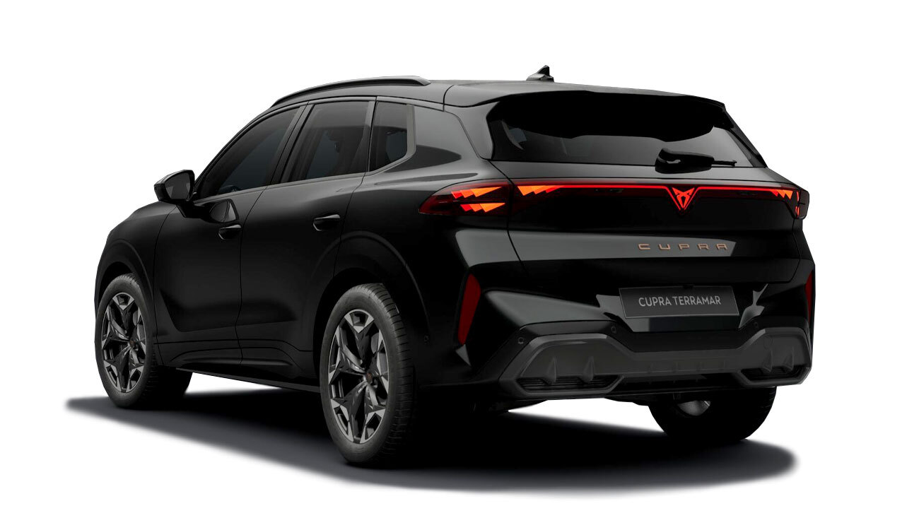 CUPRA Terramar Freisteller in Midnight Schwarz Metallic Heckansicht