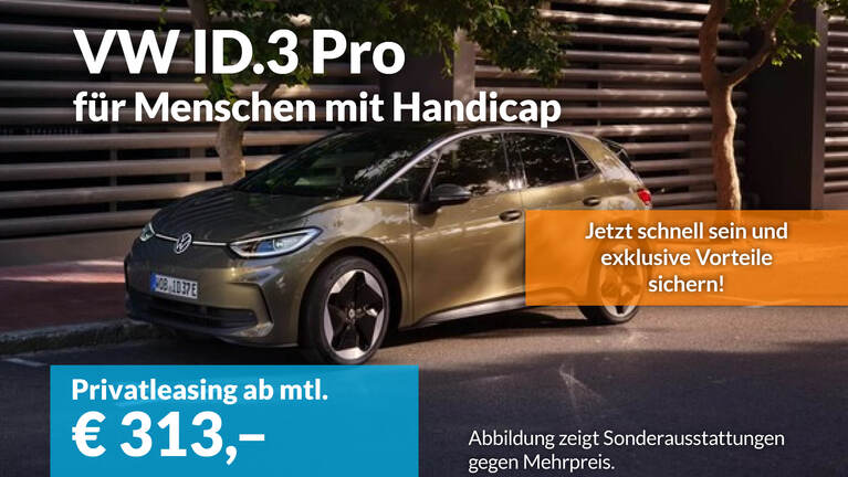 VW ID.3 Pro Leasing für Menschen mit handicap