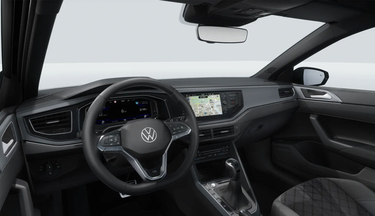 Fahrzeugbild VW Polo Lagerwagen schwarz innenraum