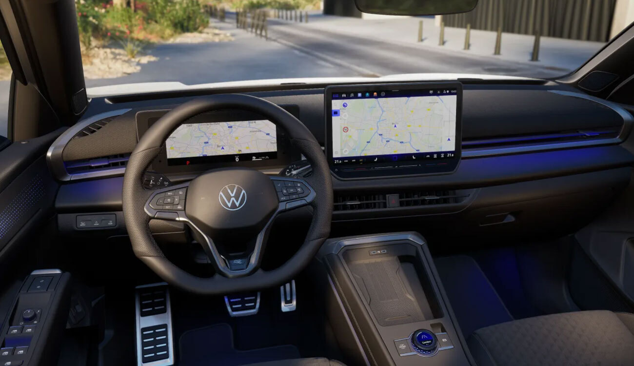 VW T-Roc R-Line Freisteller in Pure White Interieur