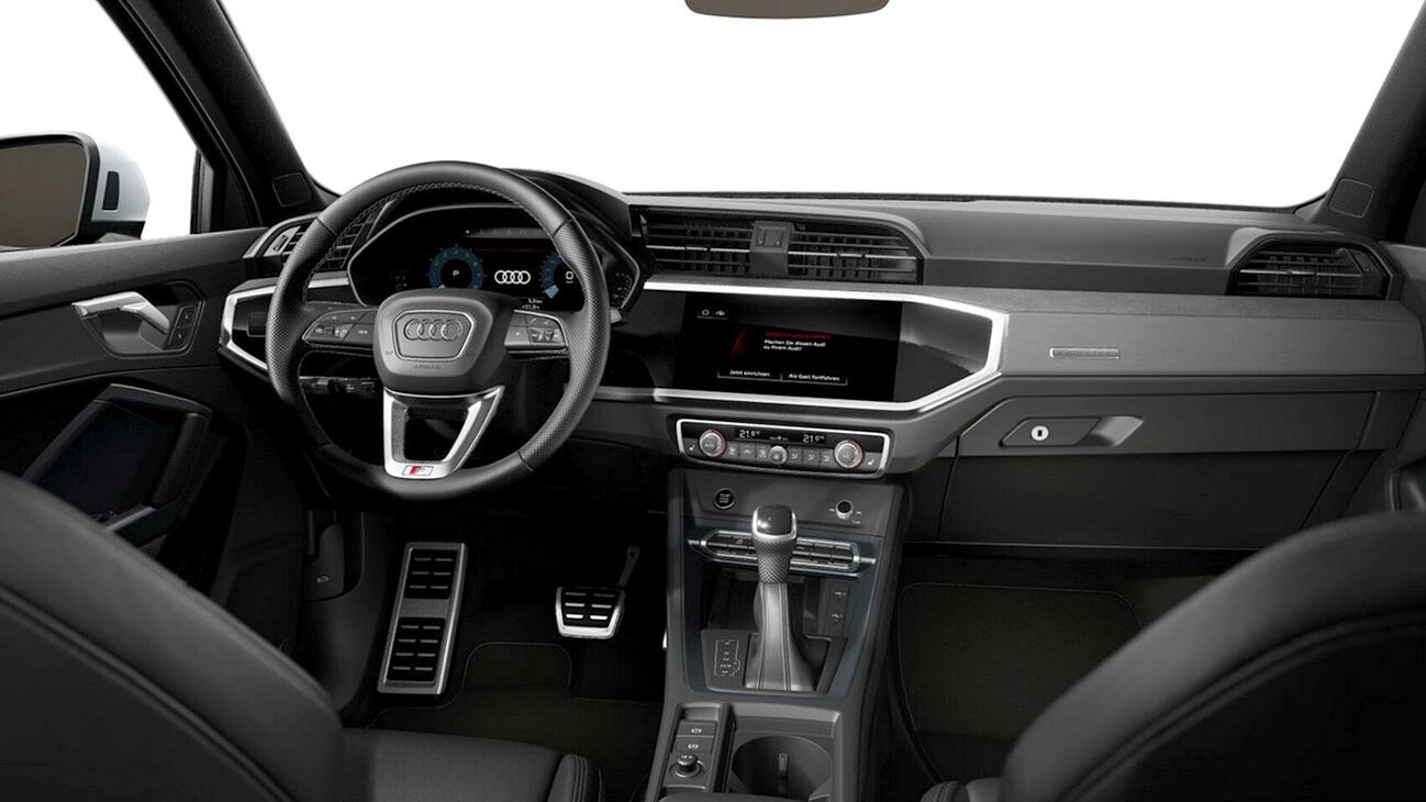 Audi Q3 Freisteller in Gletscherweiß Metallic Interieur