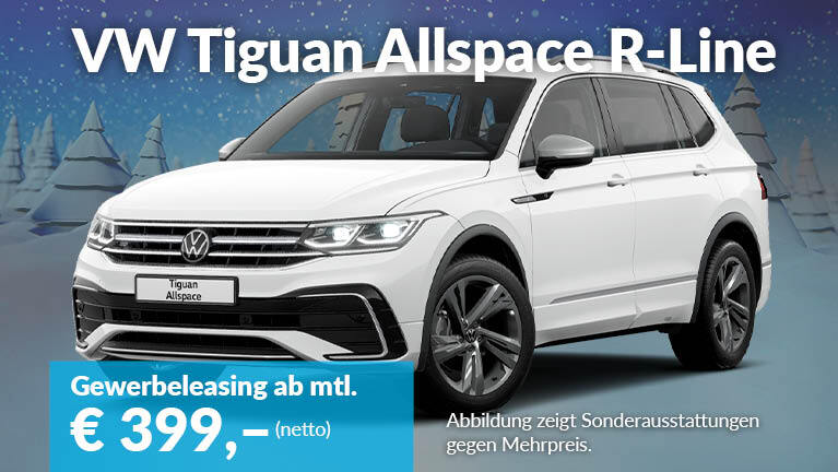 Angebotsteaser VW Tiguan Allspace R line Gewerbekunden