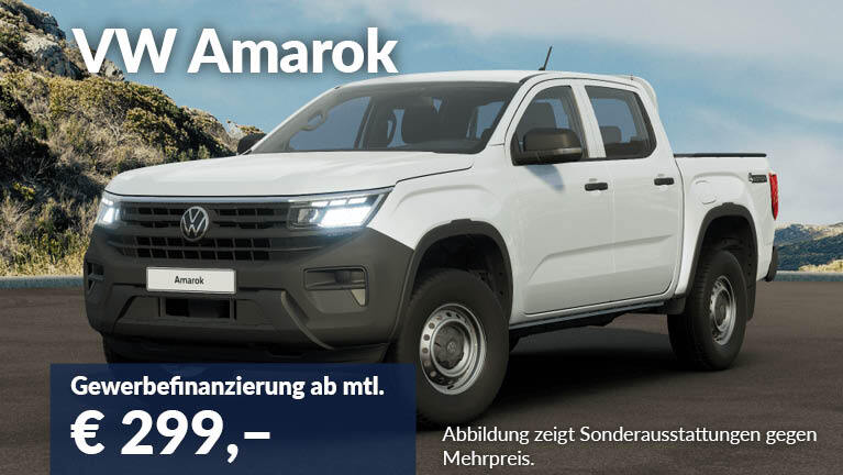 VW Amarok Gewerbefinanzierung Angebotsteaser