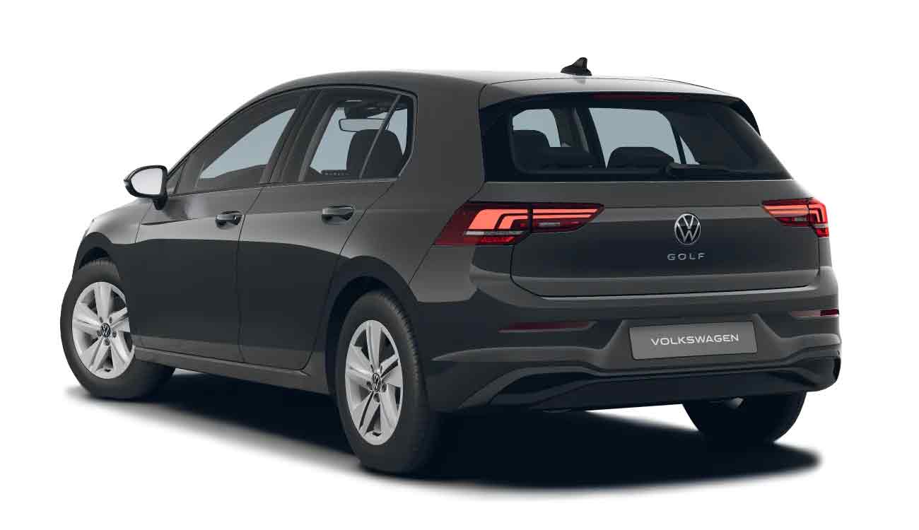 VW Golf Life in Uranograu Heckansicht