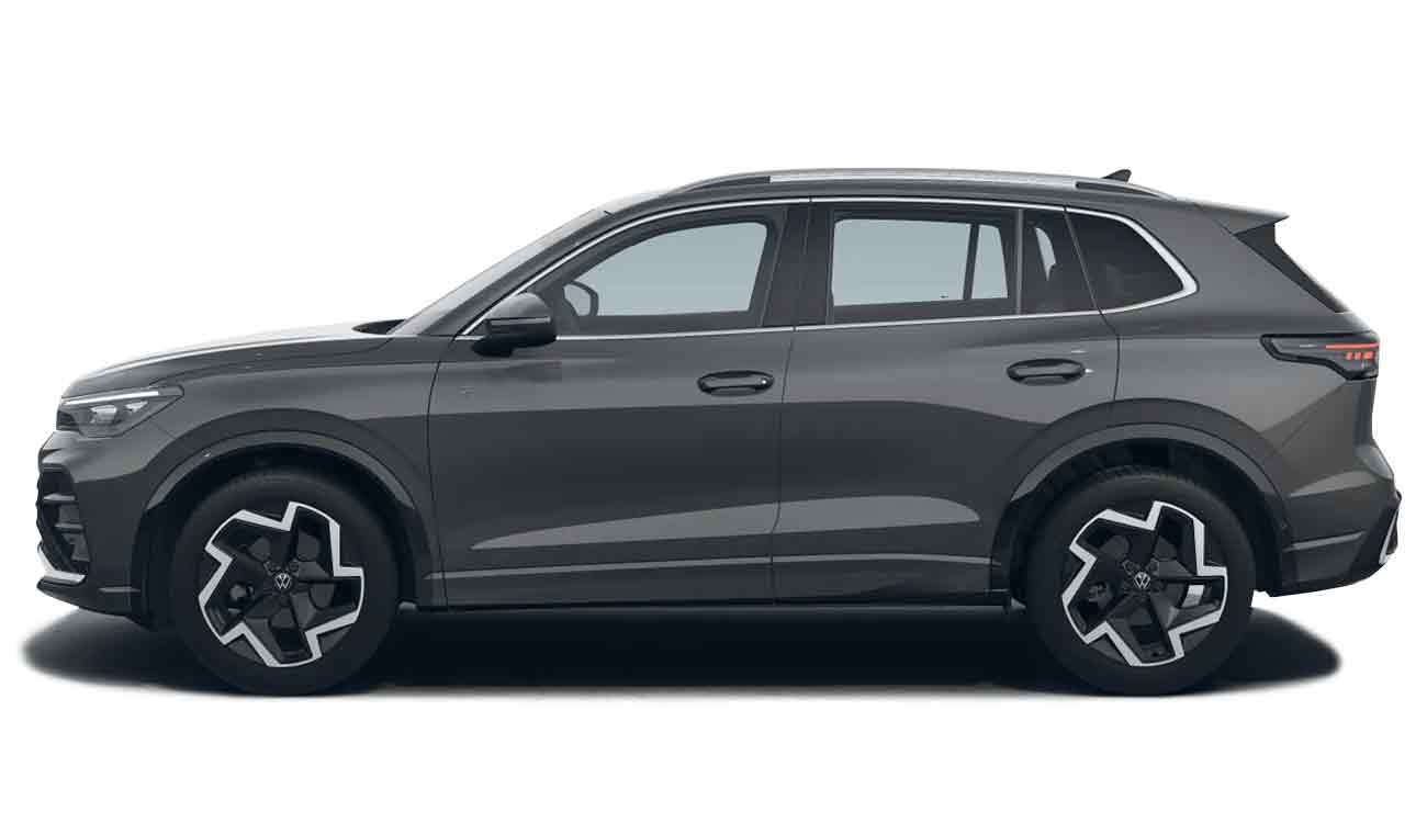VW Tiguan R-Line in Uranograu Seitenansicht